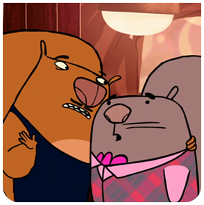 Squeers home page portfolio menu hover tile in colour.